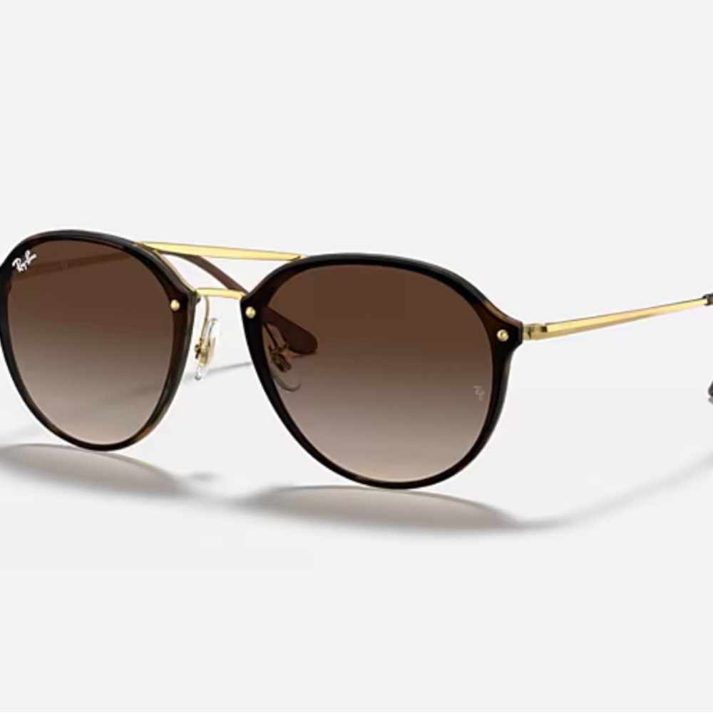 Ray-Ban Black and Gold Sunglasses